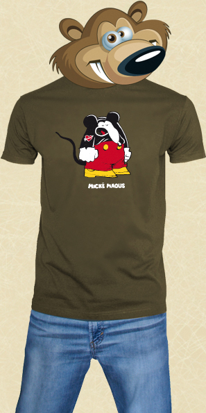t shirt Mickey Mouse - Army