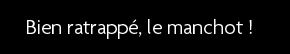 t shirt Bien ratrapp�, le manchot !