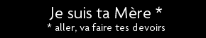 t shirt Je ne suis pas ta M�re*     *(aller fait tes devoirs)