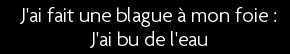 t shirt j'ai voulu faire une blague a mon foie un samedi soir :j'ai bu de l'eau