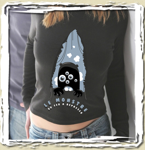 tee shirt Le monstre du fer à repasser