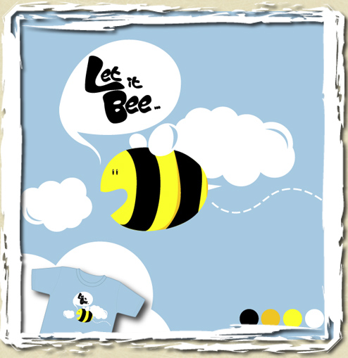 tee shirt Let it bee