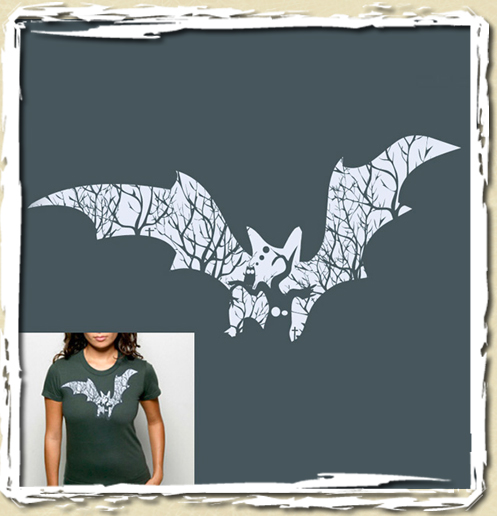 tee shirt Chouette qui broie du Noire...