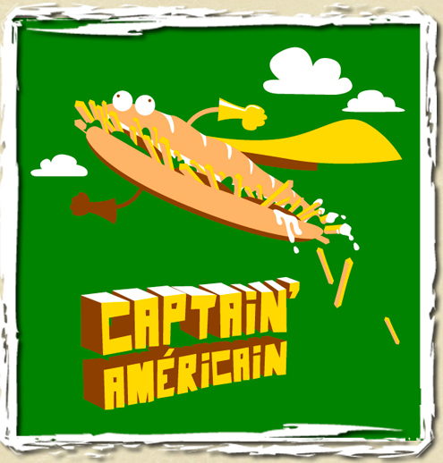 tee shirt Captain Américain