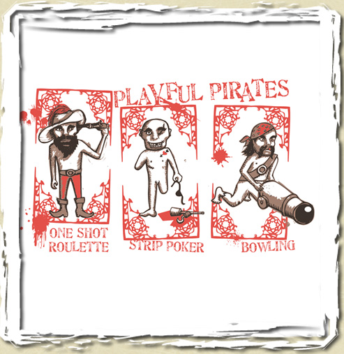 tee shirt Playful Pirates