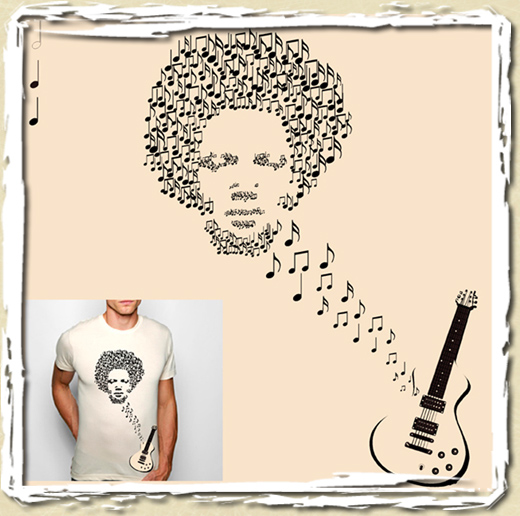 tee shirt Ben Harper + guitare
