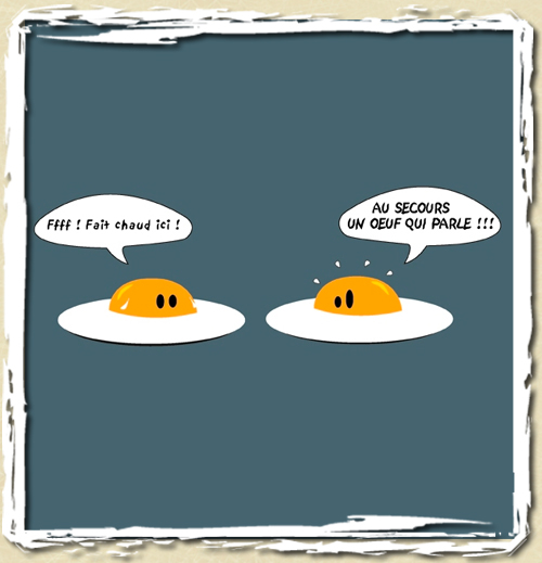 tee shirt Oeufs au po�le