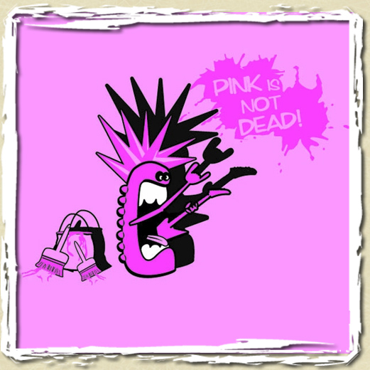 tee shirt Pink is not dead