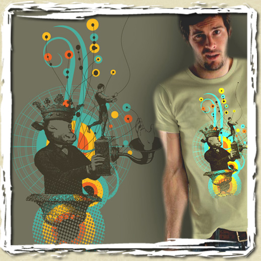 tee shirt The crazy cow