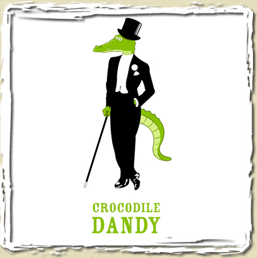 tee shirt Crocodile dandy