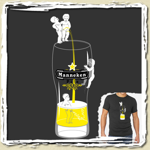 tee shirt Manneken Pils