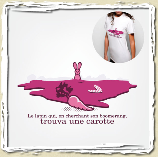 tee shirt Le lapin qui ...