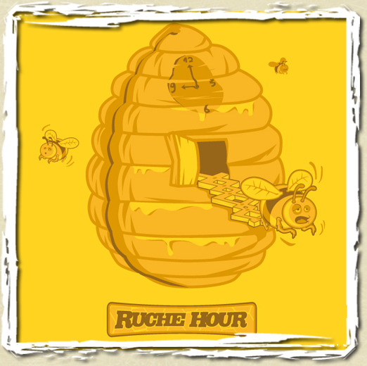 tee shirt Ruche Hour