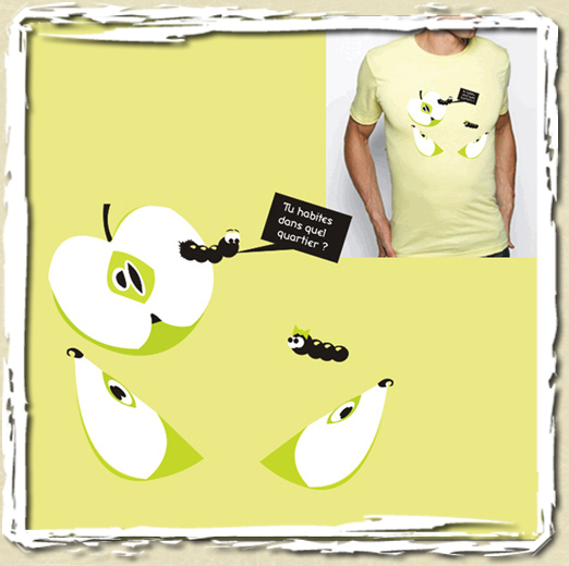 tee shirt Pomme