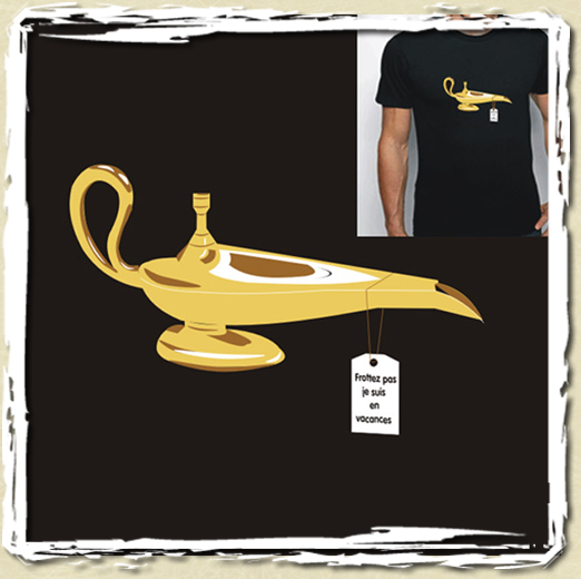 tee shirt Génie en vacances