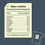 tee shirt Valeur nutritive
