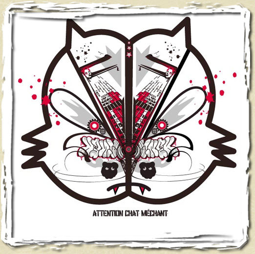 tee shirt Chat mechant