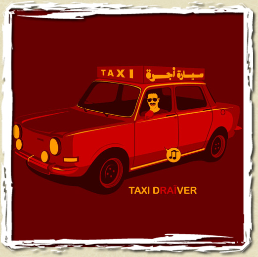 tee shirt Taxi draiver
