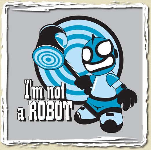 tee shirt I'm not a robot