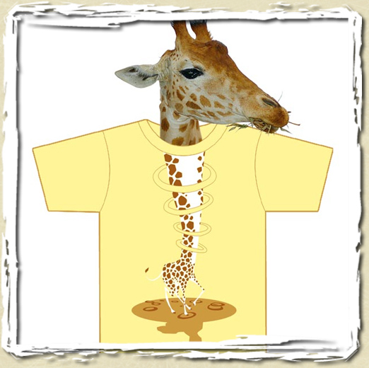 tee shirt Girafe