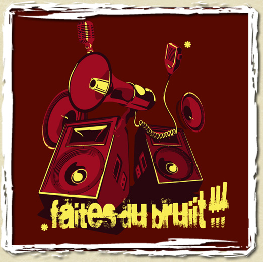 tee shirt Faites du bruit!