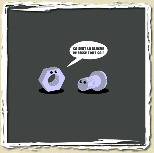 tee shirt Blague de fesse