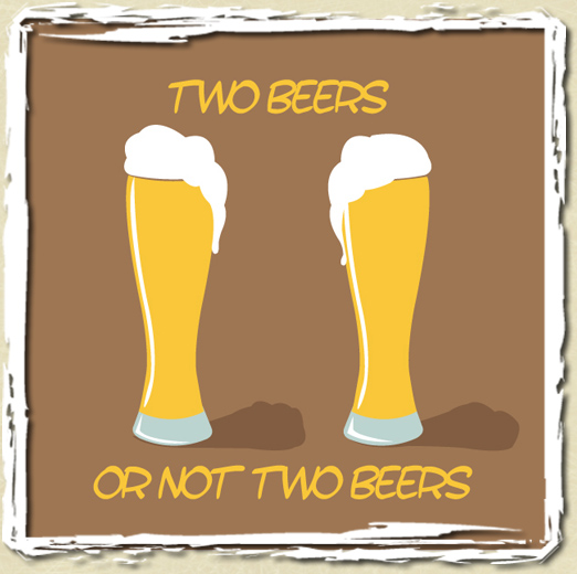 tee shirt Two Beers