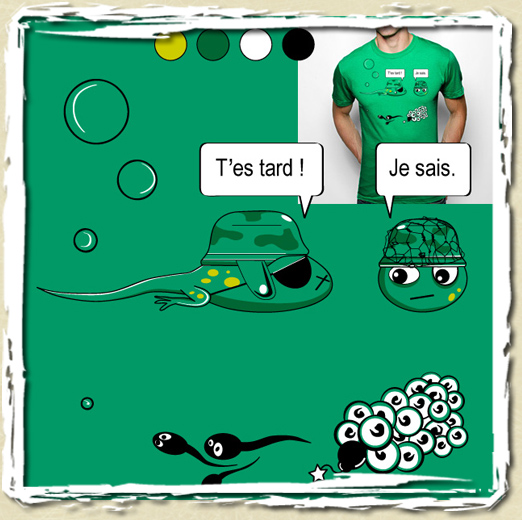 tee shirt Les tetards