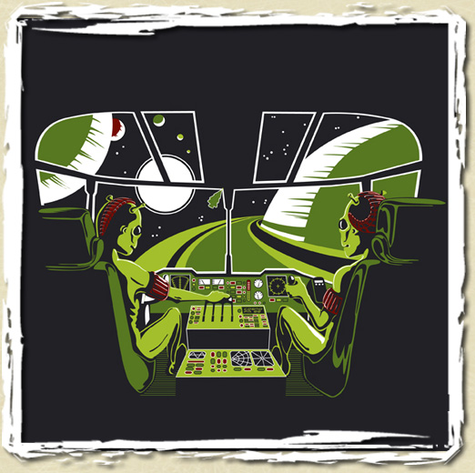tee shirt Space Landing