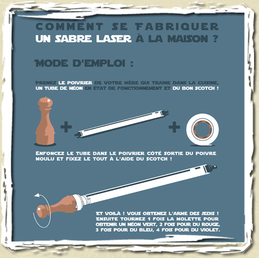 tee shirt Sabre jedi