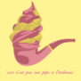 tee shirt Ceci n'est pas une pipe � l'italienne