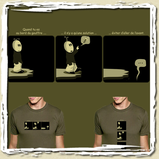 tee shirt Au bord du gouffre
