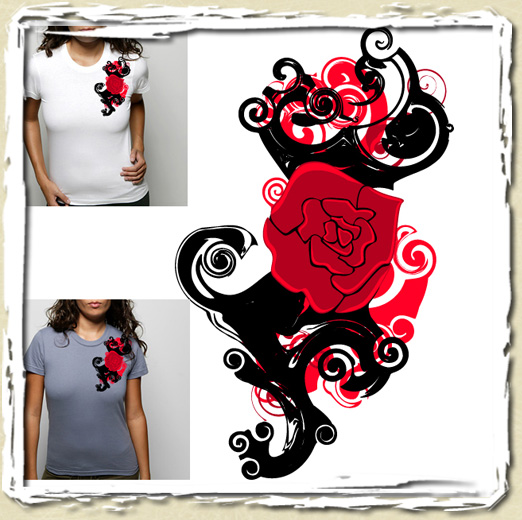 tee shirt Flower