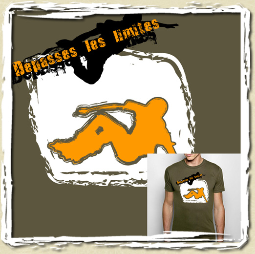 tee shirt Depasses les limites