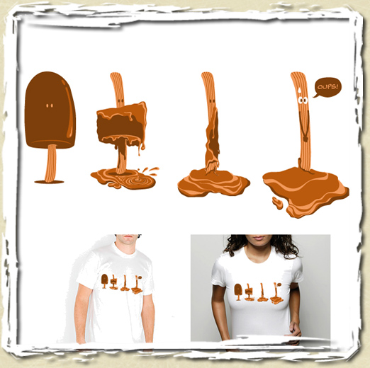 tee shirt Glace