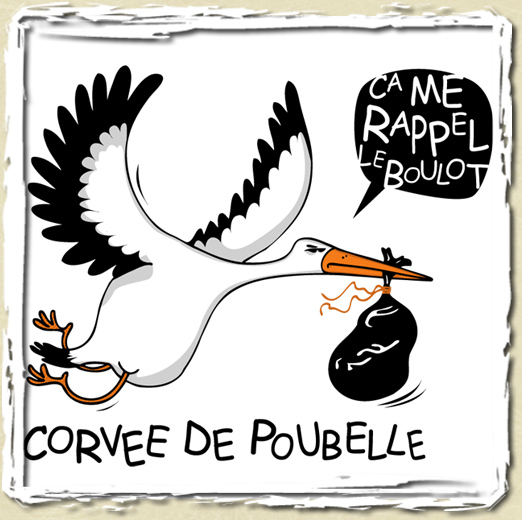 tee shirt CORVEE DE POUBELLE