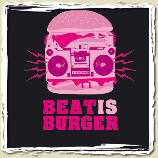tee shirt BEAT IS BURGER