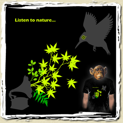 tee shirt Nature Song