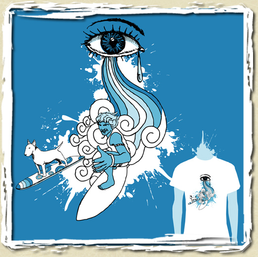 tee shirt Surfing 2