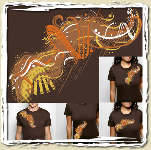 tee shirt Chocolate