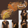 tee shirt Chocolate