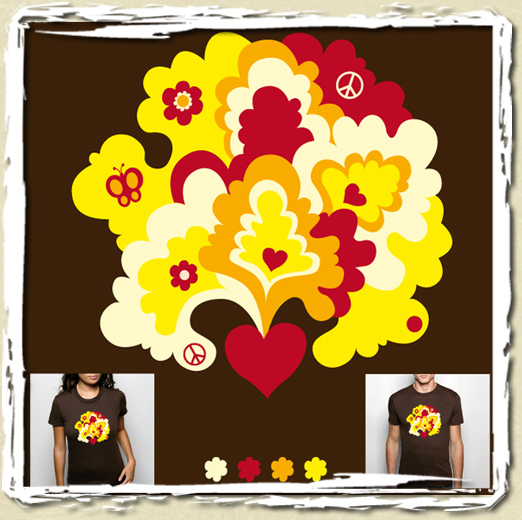 tee shirt Love sweet delirium