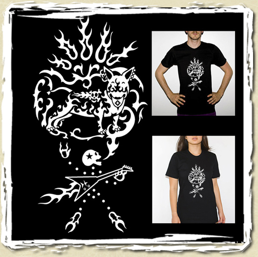 tee shirt Bull M�tal