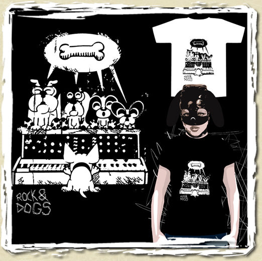 tee shirt Rock et Dogs