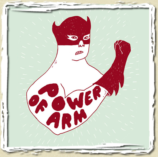 tee shirt Power of arm