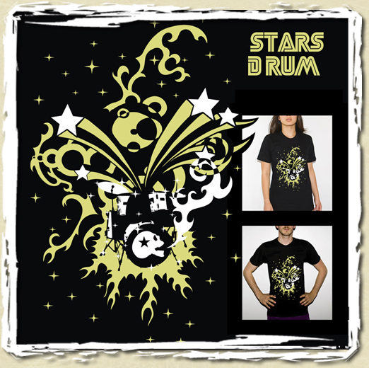 tee shirt *Stars Drum*