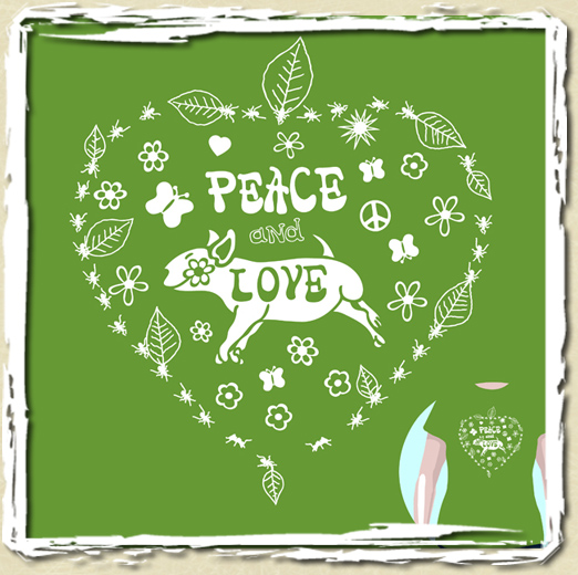 tee shirt Peace and Love