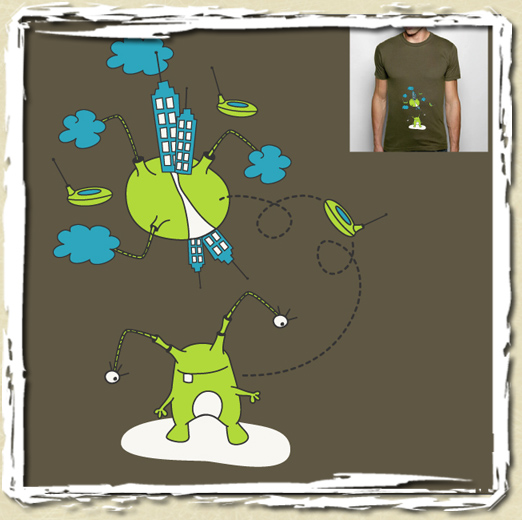 tee shirt Lulu in the sky