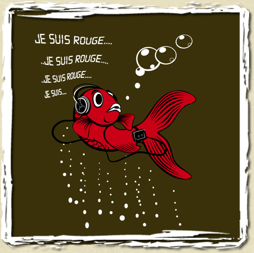 tee shirt Je suis rouge...
