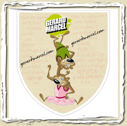 tee shirt Stiker Gerard Marcel by Joyconcept